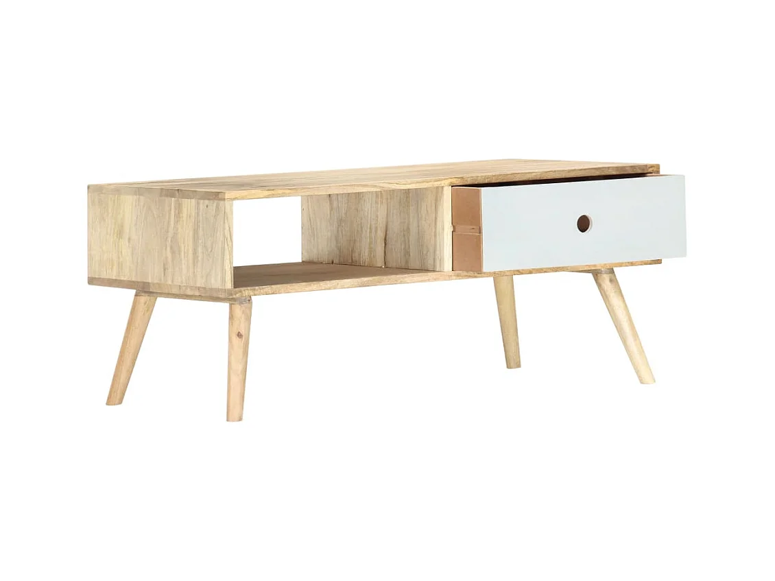 Table basse salon-Table d'appoint 90x50x40 cm Bois de manguier massif SHL28250