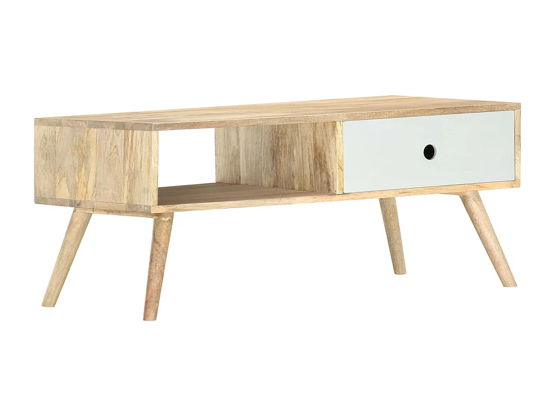 Table basse salon-Table d'appoint 90x50x40 cm Bois de manguier massif SHL28250