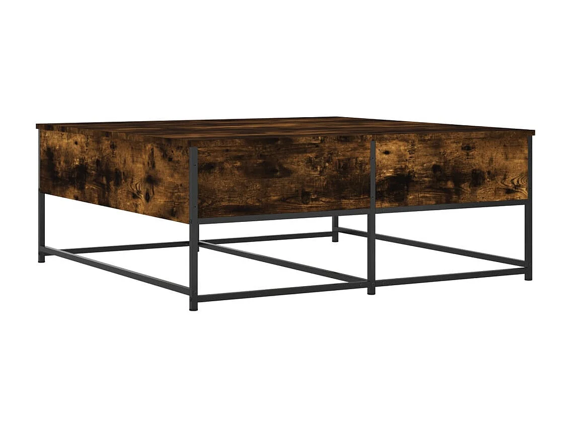 Couchtisch-Wohnzimmertisch-Beistelltische Räuchereiche 100x99x40 cm Holzwerkstoff SHL88575