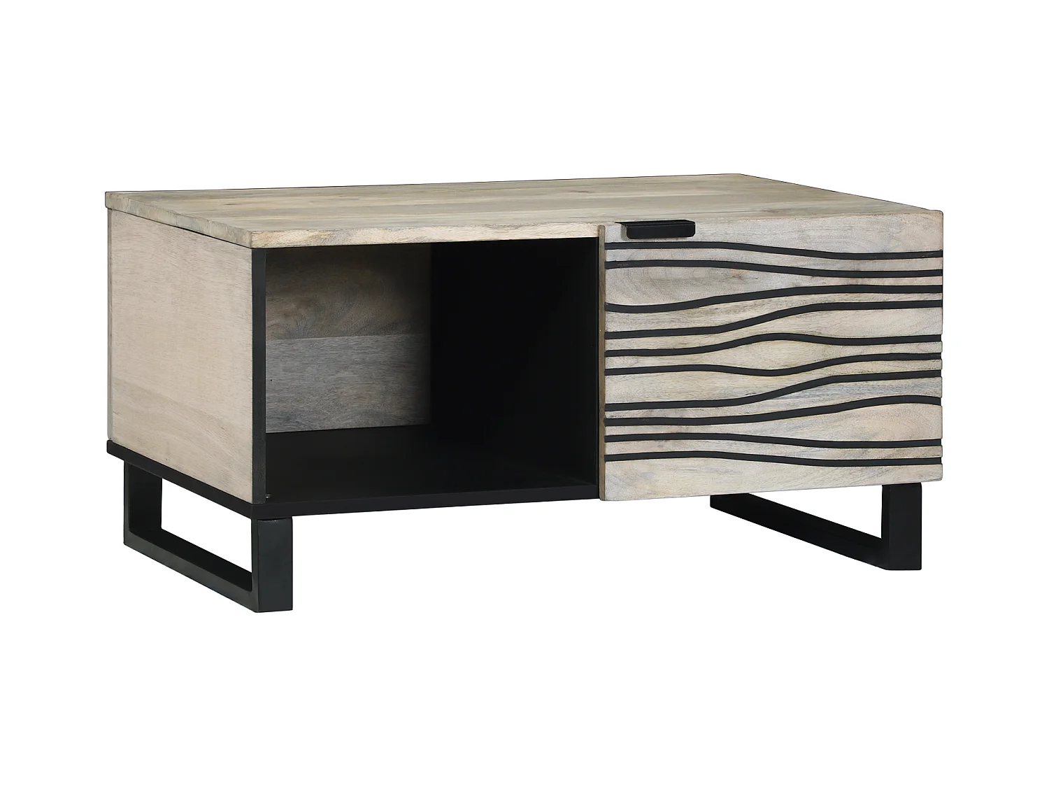 Mesas de centro apilables | Mesitas auxiliares 3 pzas madera ingeniería roble humo SHL577