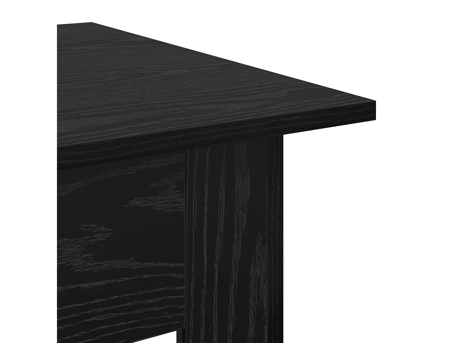 Couchtisch-Wohnzimmertisch-Beistelltische Schwarz Eichen-Optik 55x55x42 cm Holzwerkstoff SHL46933