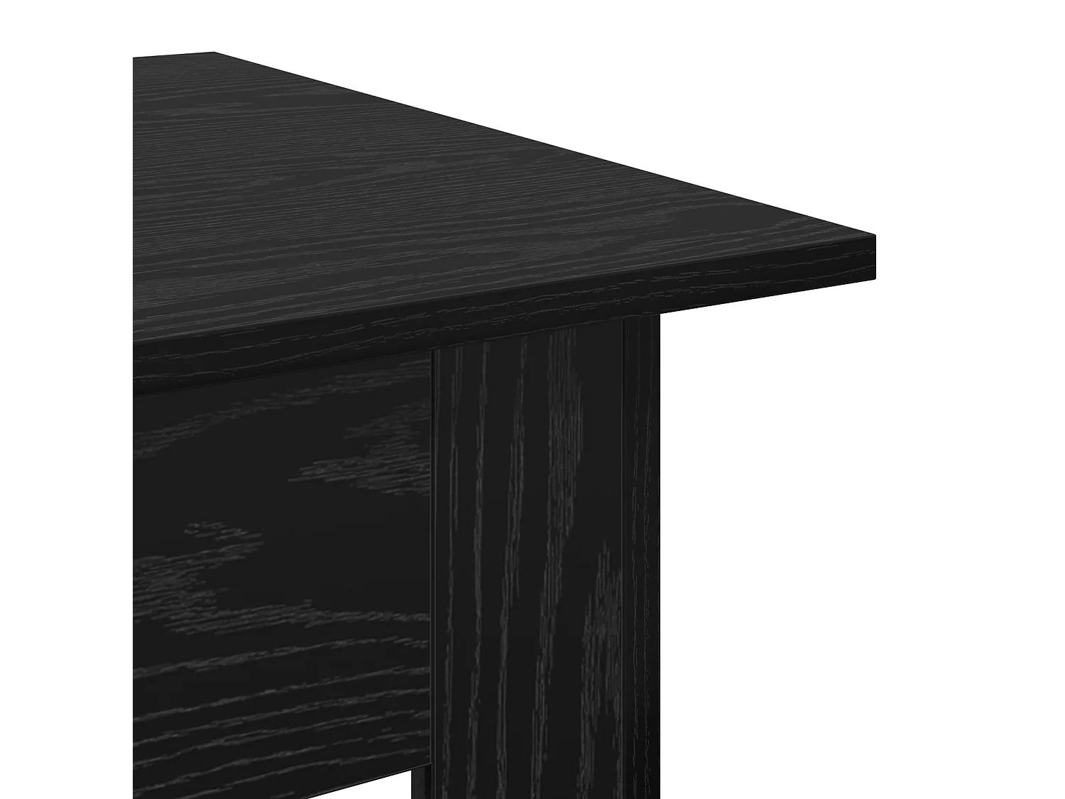 Couchtisch-Wohnzimmertisch-Beistelltische Schwarz Eichen-Optik 55x55x42 cm Holzwerkstoff SHL46933