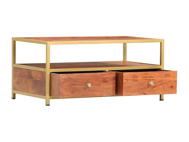 Mesa de centro | Mesa de café | Mesa auxiliar Roble ahumado 103.5x60x35 cm SHL2233