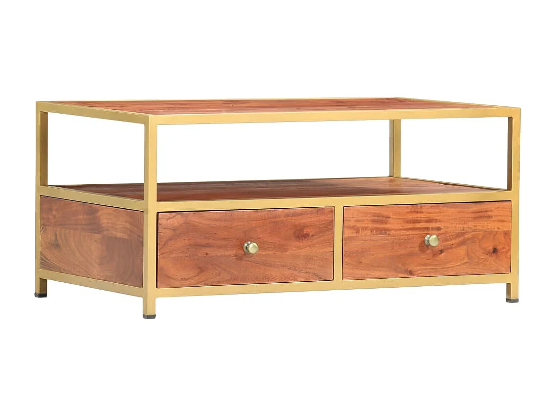 Mesa de centro | Mesa de café | Mesa auxiliar Roble ahumado 103.5x60x35 cm SHL2233