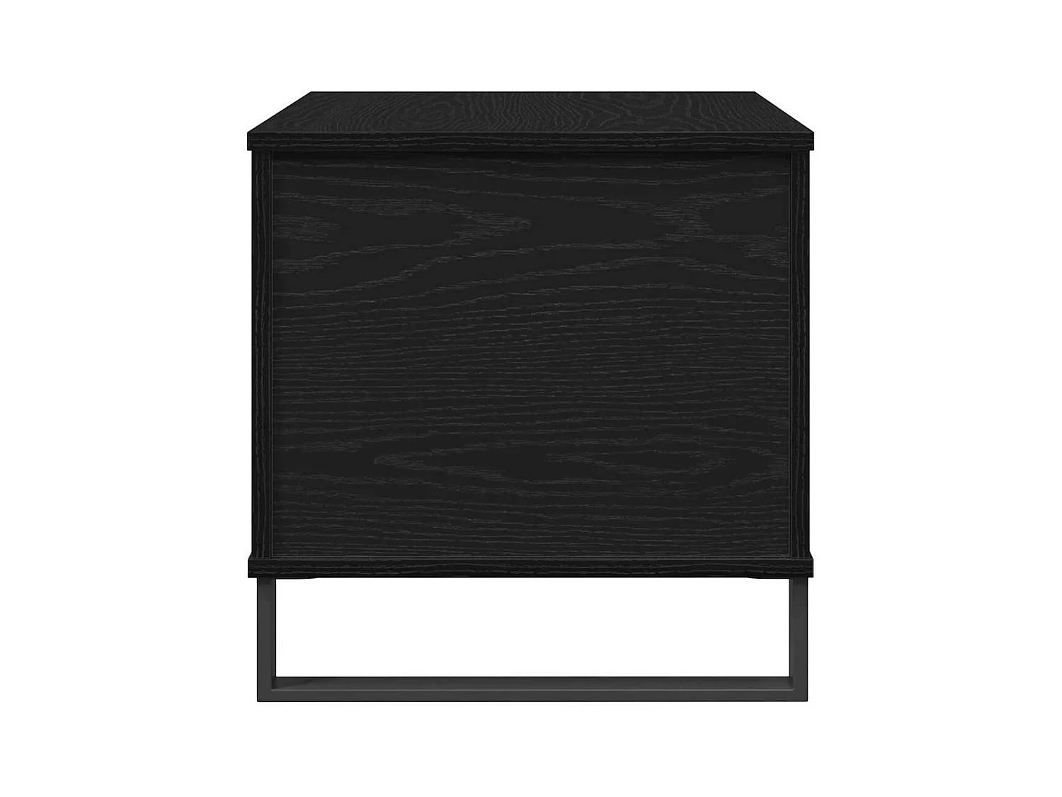 Mesa de centro-Mesa auxiliar-Mesita de centro madera contrachapada negro 90x67x33 cm SHL455857