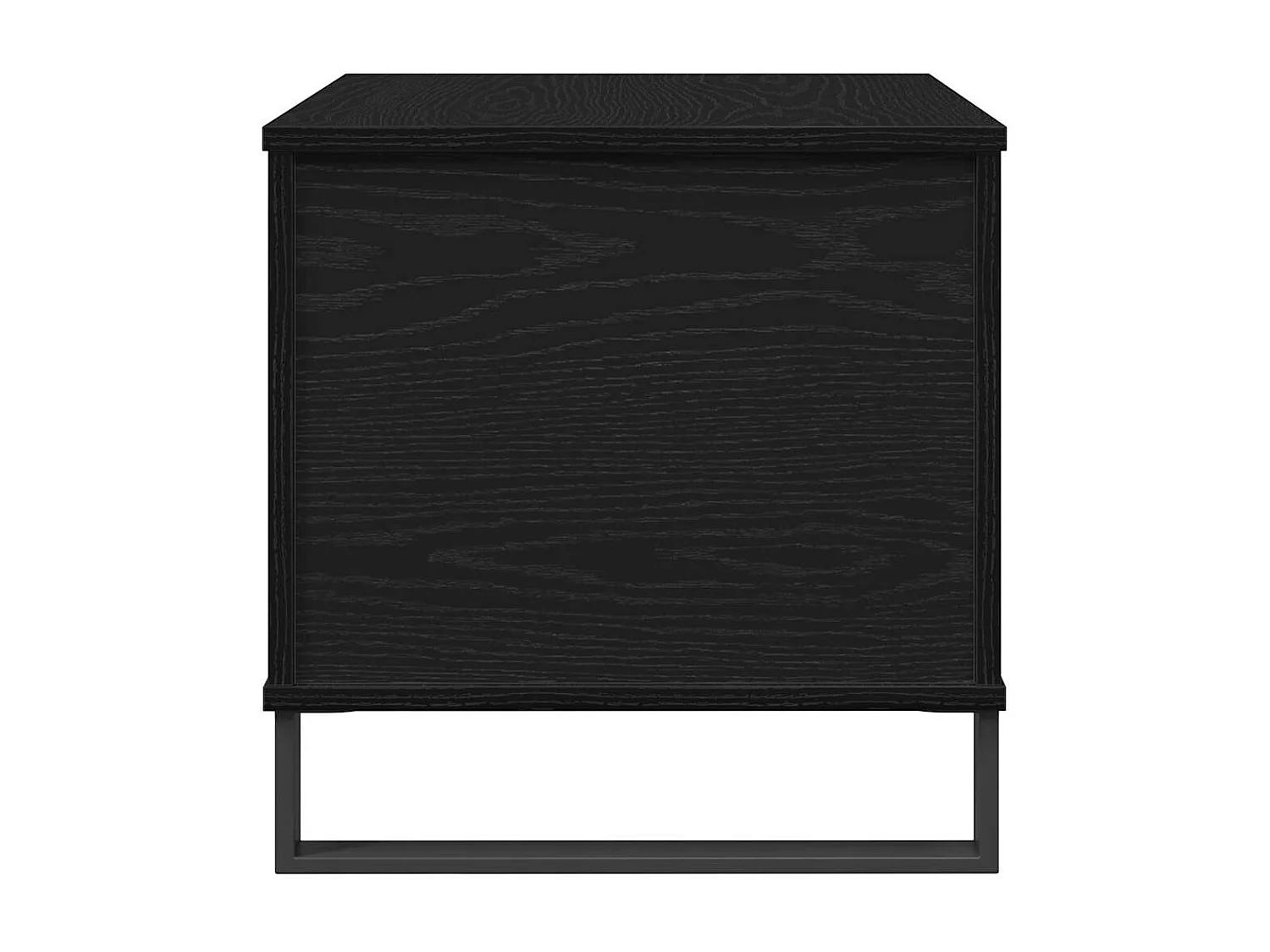 Tavolino da Salotto-Tavolino da Caffè Laterale Rovere Nero 60x44.5x45 cm SHL96582