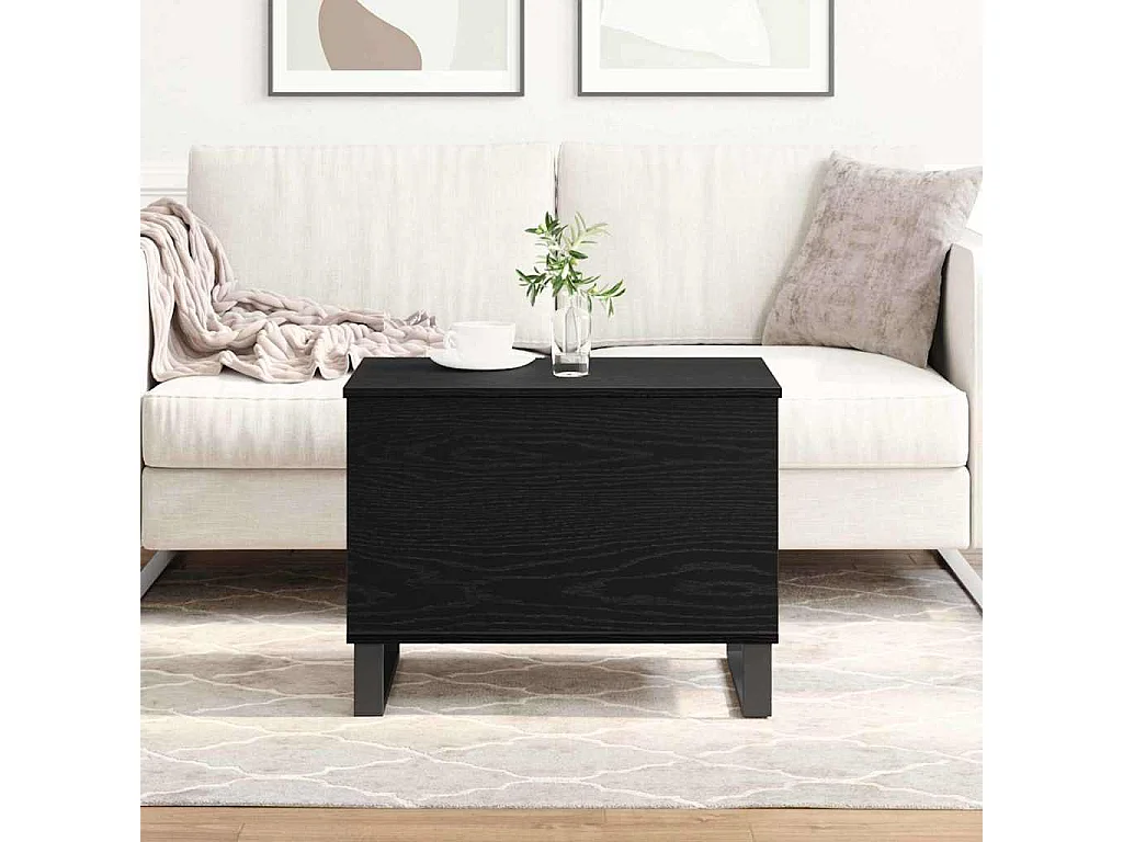 Mesa de centro | Mesa de apoio | Mesa de café Carvalho preto 60x44.5x45 cm