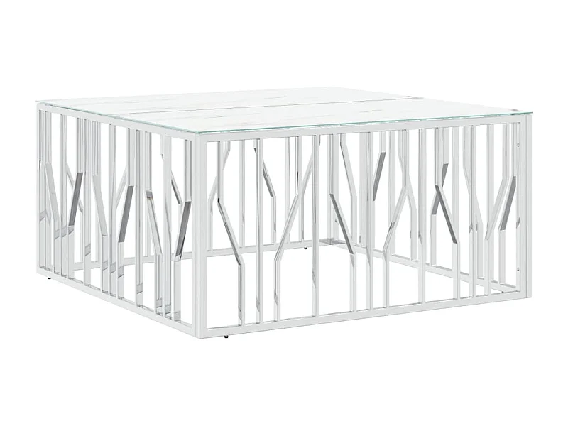 Mesa de centro | Mesa auxiliar con Infinity LED marrón roble 40x40x51 cm SHL694232