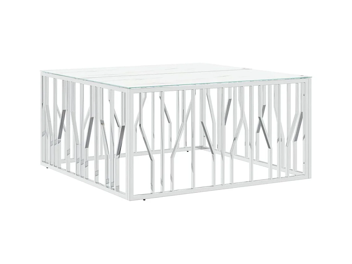 Mesa de centro | Mesa auxiliar con Infinity LED marrón roble 40x40x51 cm SHL694232