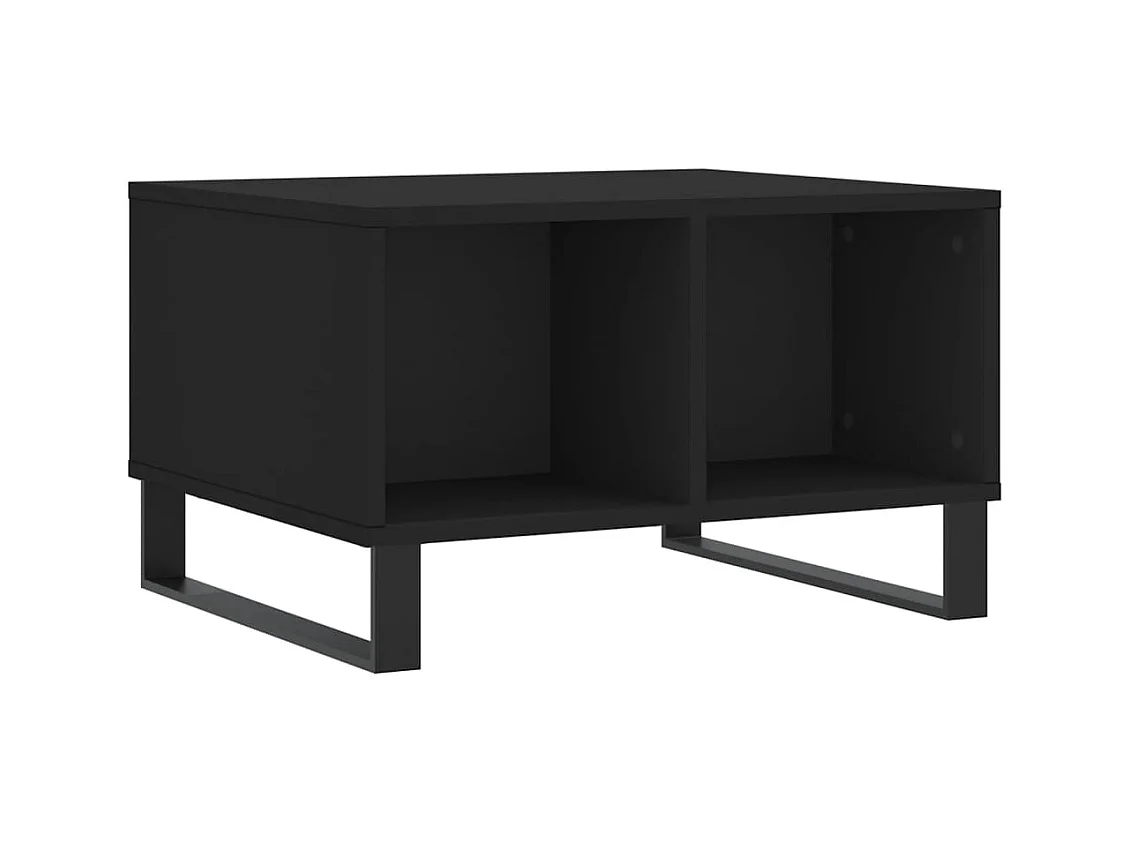 Table basse salon-Table d'appoint Noir 60x50x36,5 cm Bois d'ingénierie SHL86565