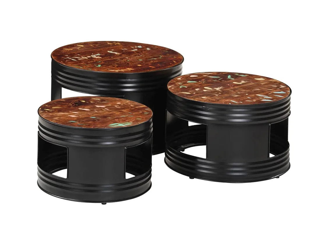 Mesa de centro | Mesa auxiliar con luces LED blanco 90x50x40 cm SHL1777