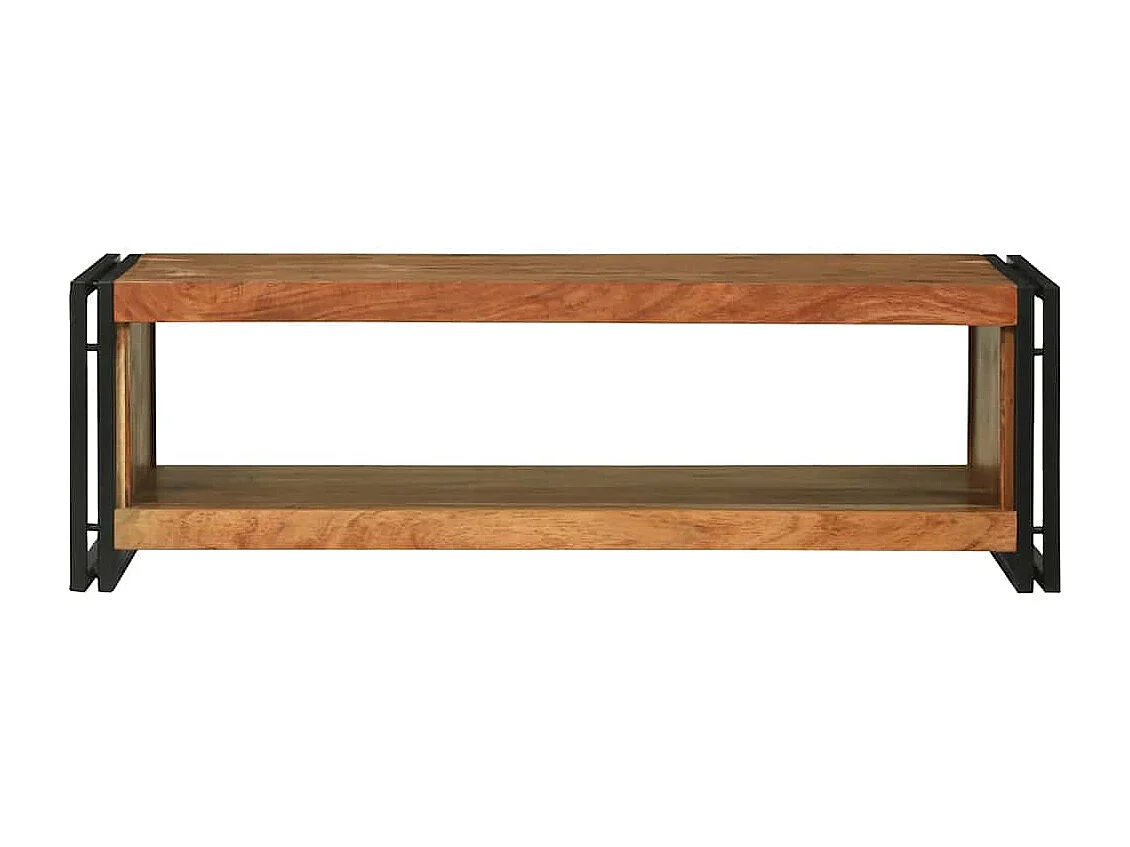 Couchtisch-Wohnzimmertisch-Beistelltische Braun 120x50x38 cm Akazie Massivholz SHL94989