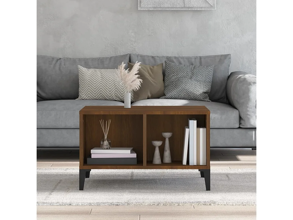 Mesa de centro | Mesa auxiliar madera contrachapada roble Sonoma 100x50x45 cm SHL495002