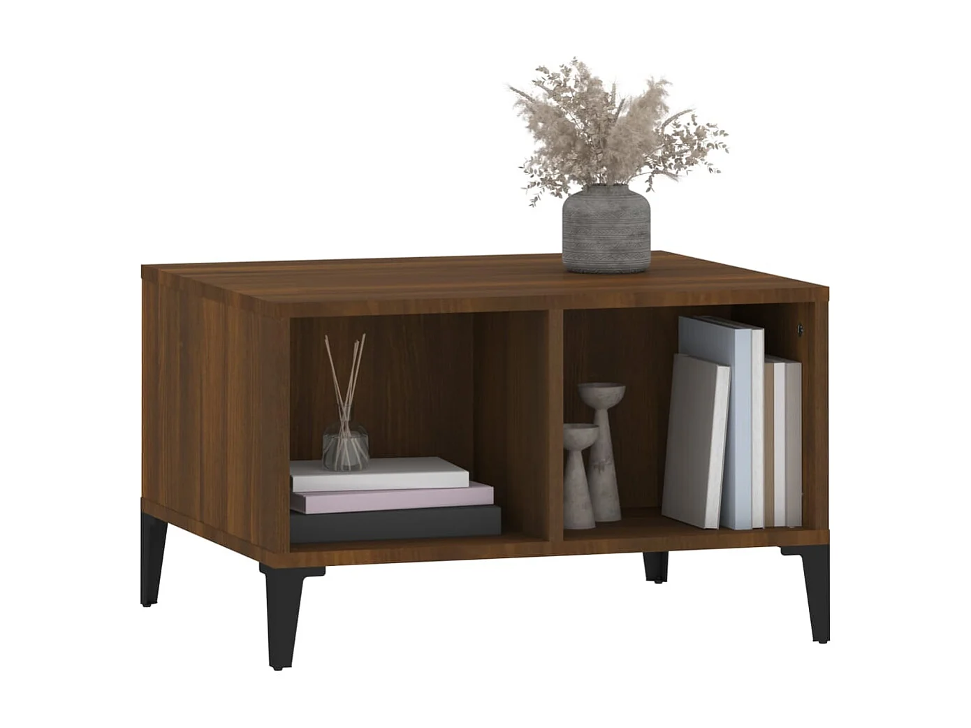 Couchtisch-Wohnzimmertisch-Beistelltische Braun Eichen-Optik 60x50x36,5 cm Holzwerkstoff SHL2689