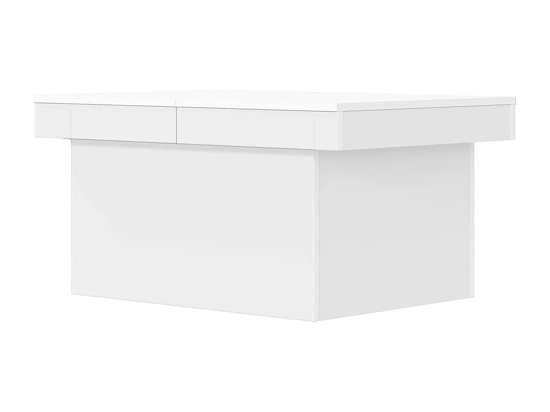 Mesa de centro-Mesa auxiliar de madera maciza de pino negro 80x50x35 cm SHL4338