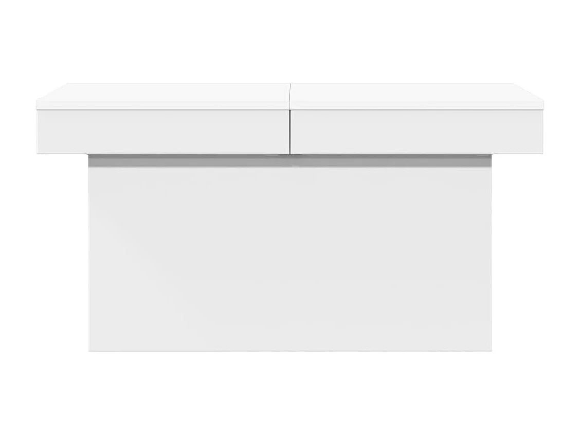 Couchtisch-Wohnzimmertisch-Beistelltische Weiß 80x55x40 cm Holzwerkstoff SHL92348