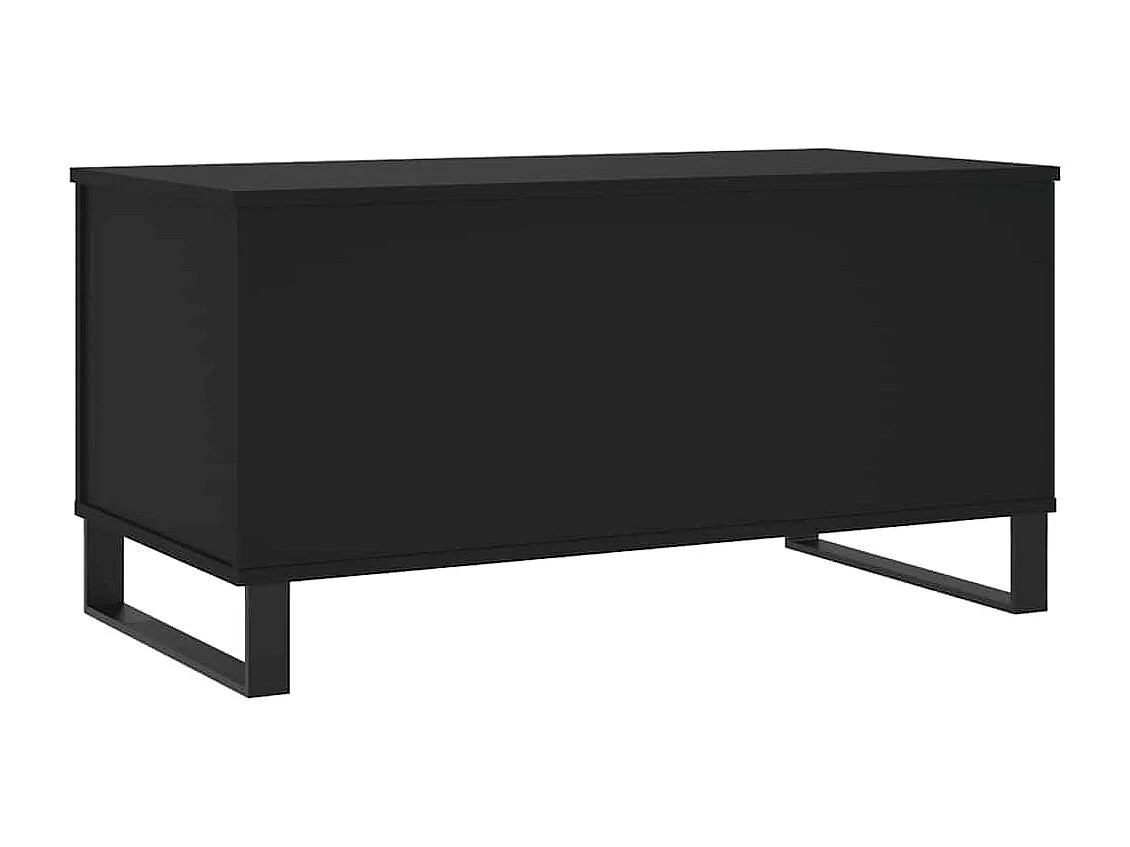 Couchtisch-Wohnzimmertisch-Beistelltische Schwarz 90x44,5x45 cm Holzwerkstoff SHL18736