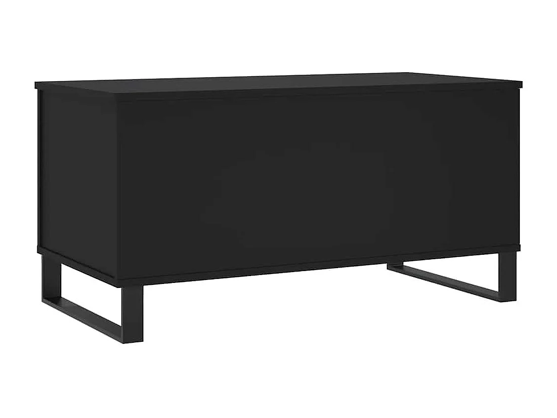 Couchtisch-Wohnzimmertisch-Beistelltische Schwarz 90x44,5x45 cm Holzwerkstoff SHL18736