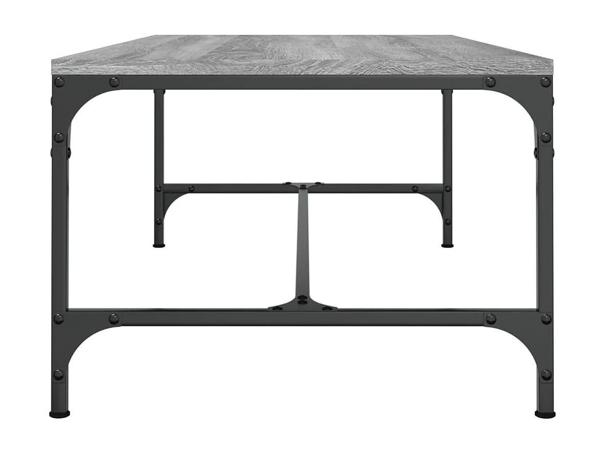 Mesa de centro | Mesa auxiliar madera contrachapada roble ahumado 80x80x36,5 cm SHL3754