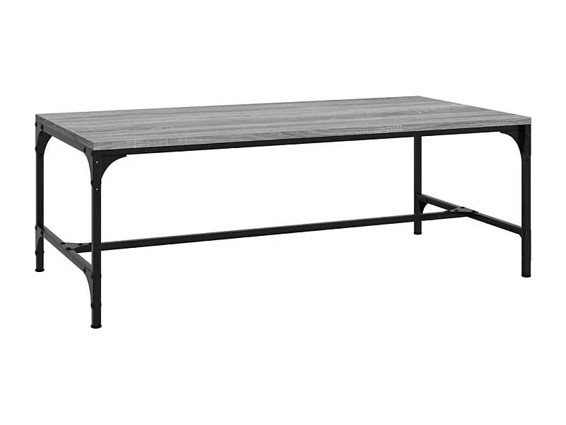 Salontafel | Woonkamertafel | Koffietafel 80x50x35 cm bewerkt hout grijs sonoma