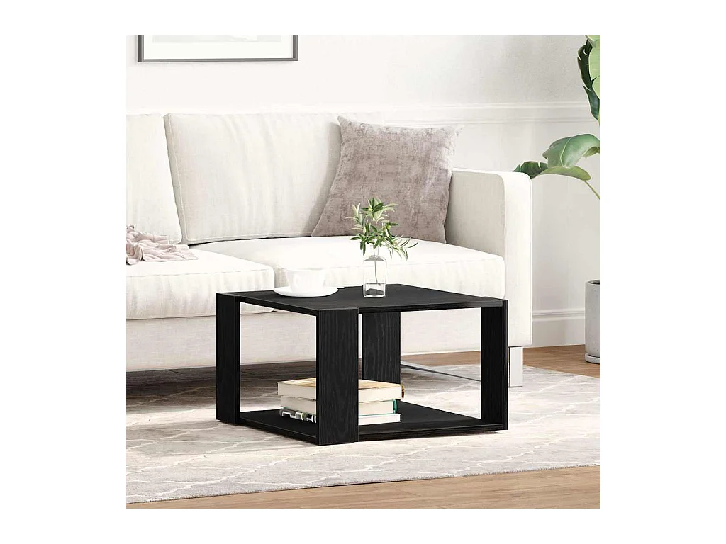 Mesa de centro-Mesa auxiliar-Mesita de centro madera contrachapada blanco 102x50,5x46,5 cm SHL4895