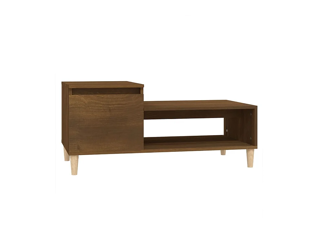 Mesa de centro | Mesa auxiliar madera de ingeniería blanca 50x50x40 cm SHL39263