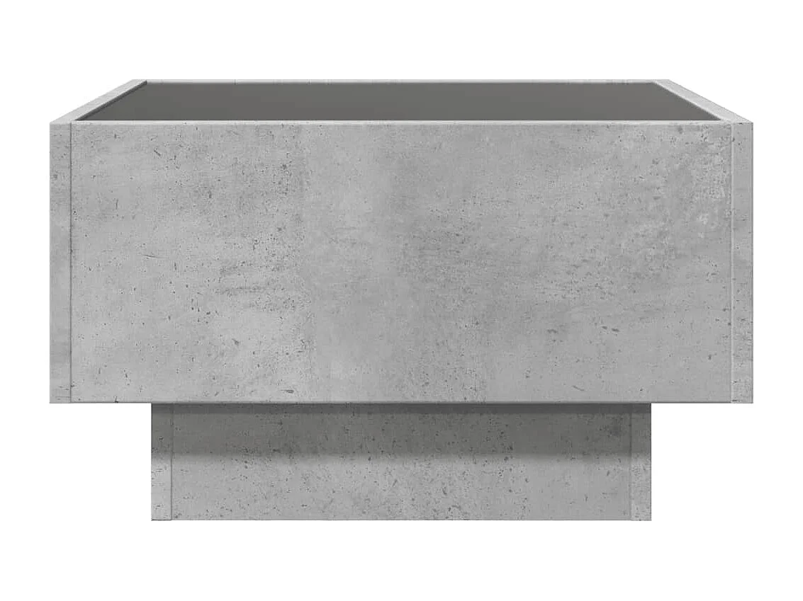 Mesa de centro-Mesa auxiliar madera contrachapada gris hormigón 50x50x40cm SHL4245