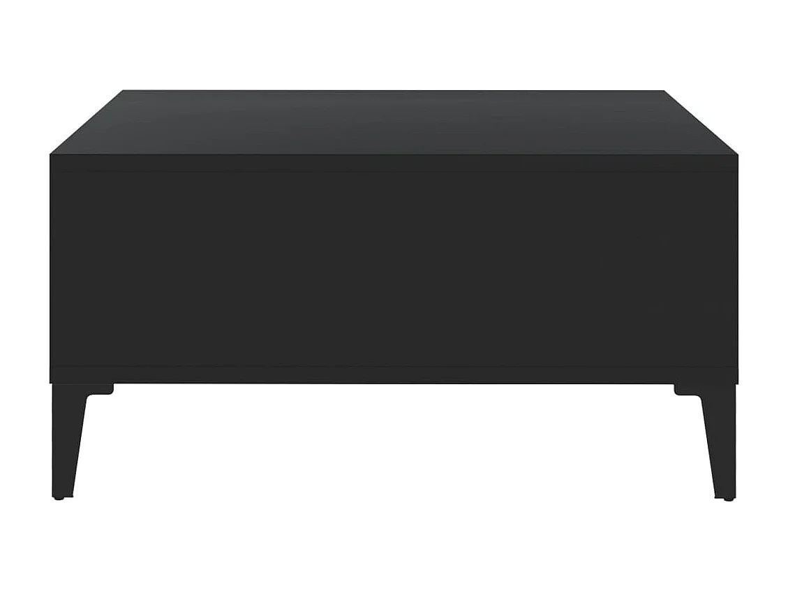 Table basse salon-Table d'appoint noir 60x60x30 cm bois d'ingénierie SHL18304