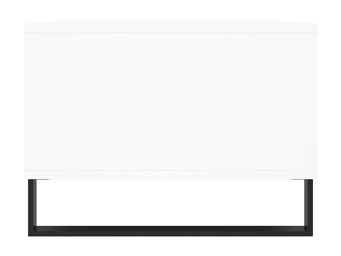 Mesa de centro | Mesa auxiliar madera ingeniería metal roble humo 100x50x35 cm SHL27837