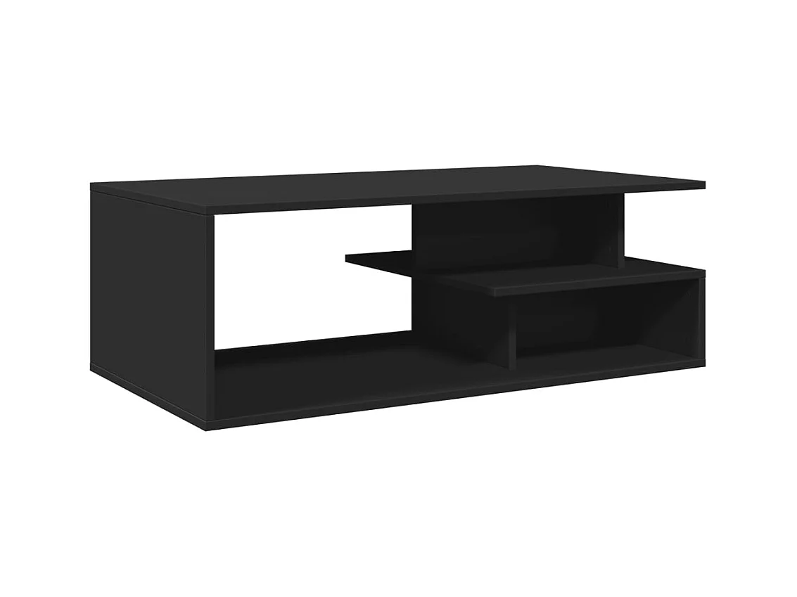 Table basse salon-Table d'appoint noir 102x55x35 cm bois d'ingénierie SHL68799