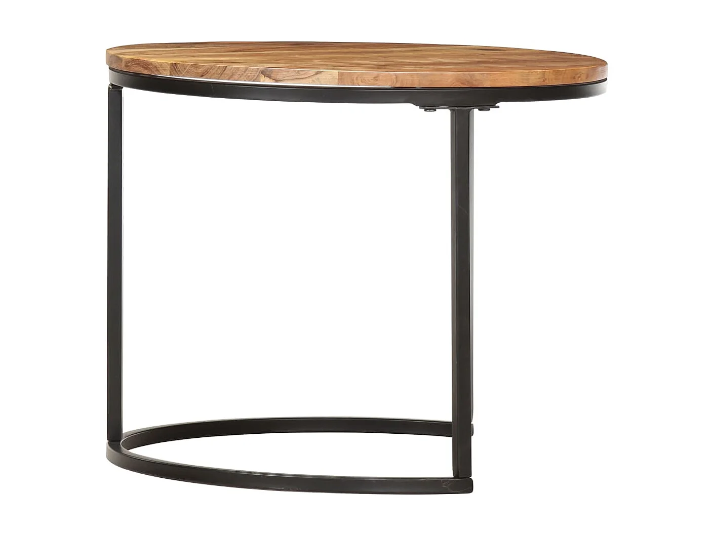 Couchtisch 2er Set-Satztische-Sofatisch Massivholz Akazie SHL58744