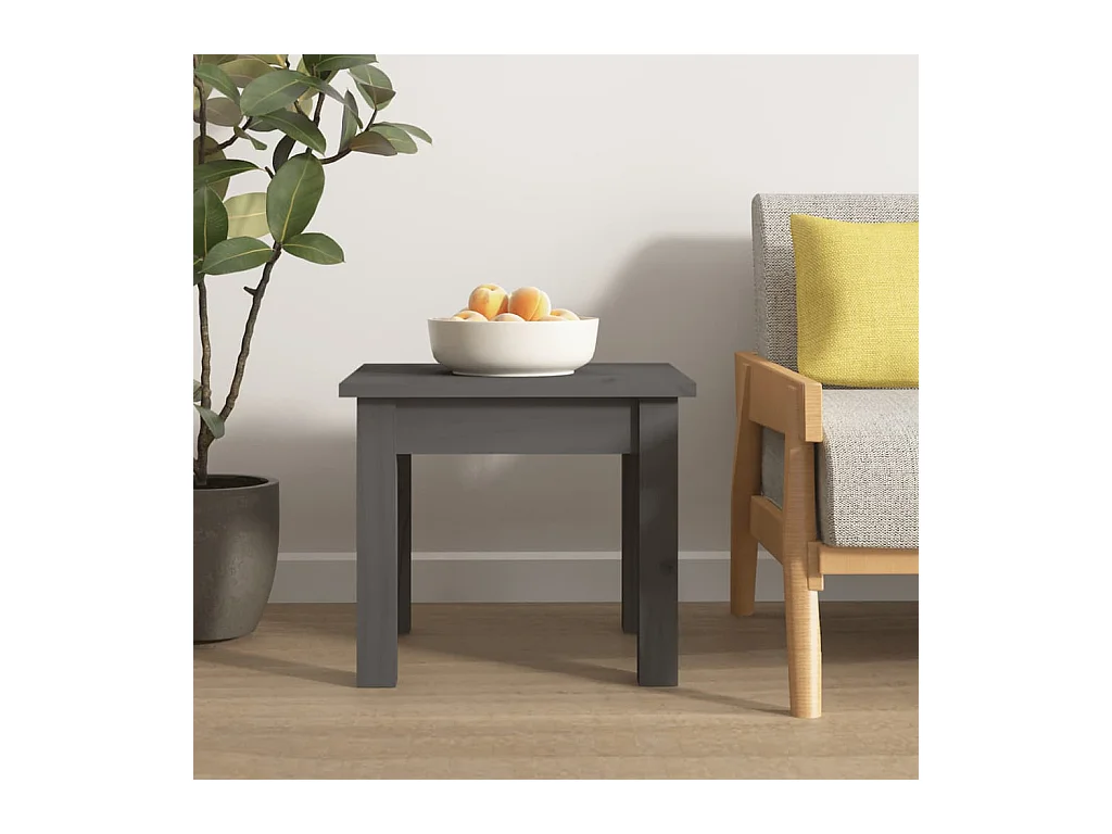 Mesa de centro | Mesa auxiliar madera contrachapada gris hormigón 100x50x45 cm SHL1833