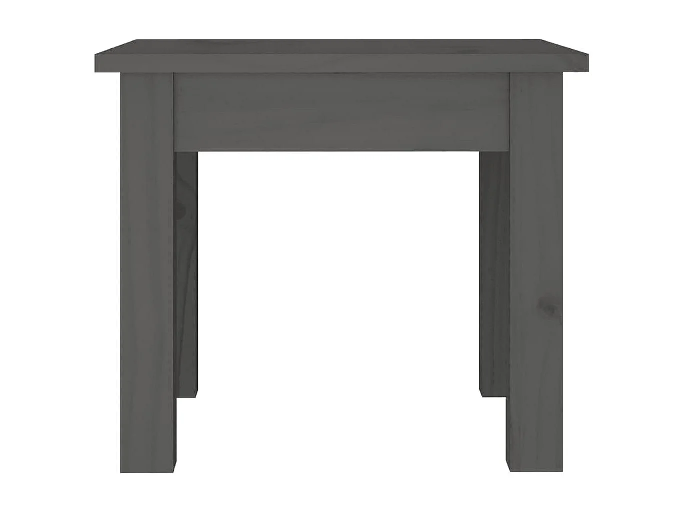 Table basse salon-Table d'appoint Gris 35x35x30 cm Bois massif de pin SHL68056