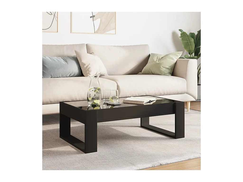 Mesa de centro-Mesa auxiliar madera de ingeniería gris Sonoma 100x100x35 cm SHL69869