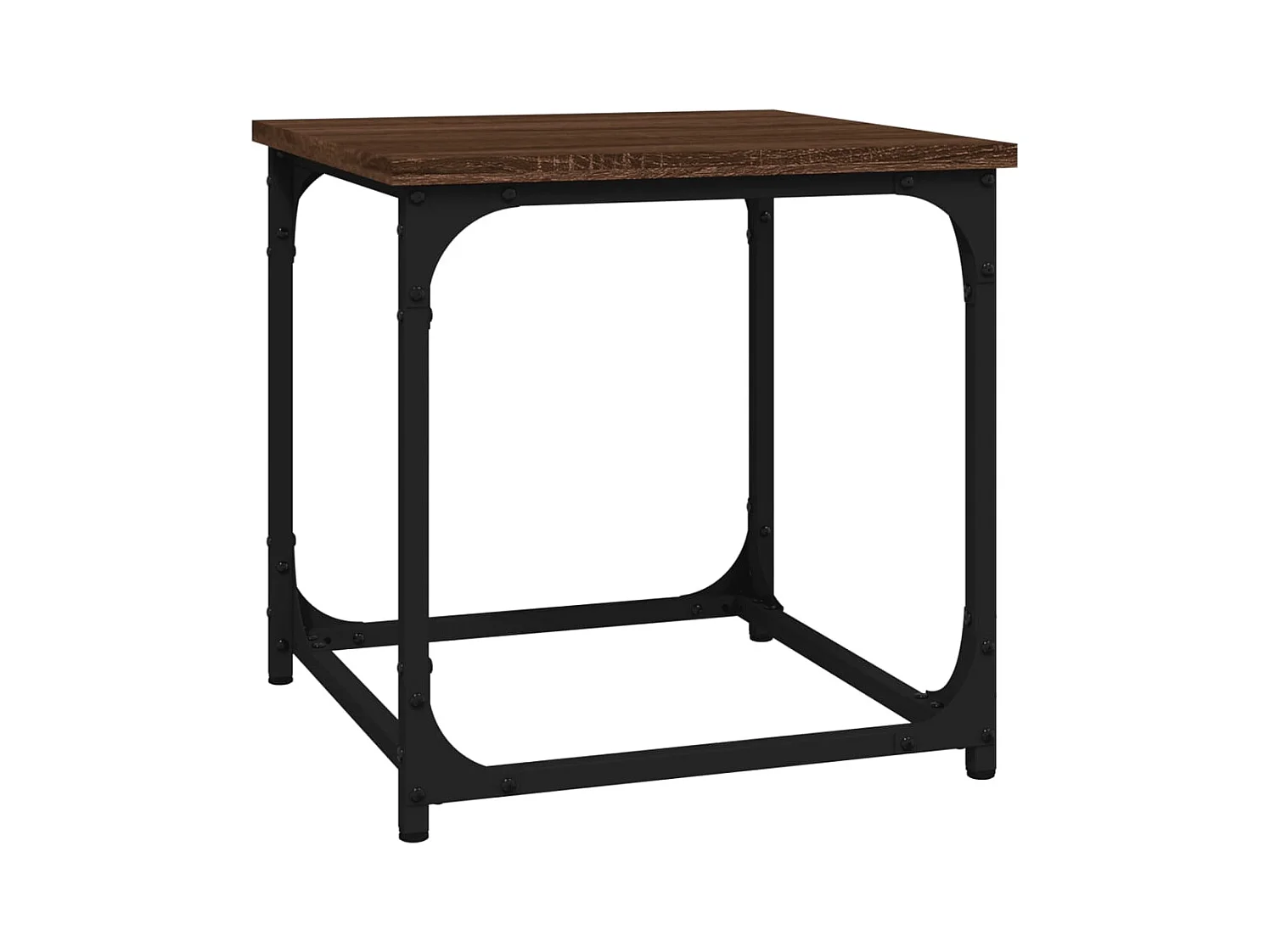 Mesa de centro | Mesa auxiliar madera de ingeniería gris hormigón 60x45x31 cm SHL368343