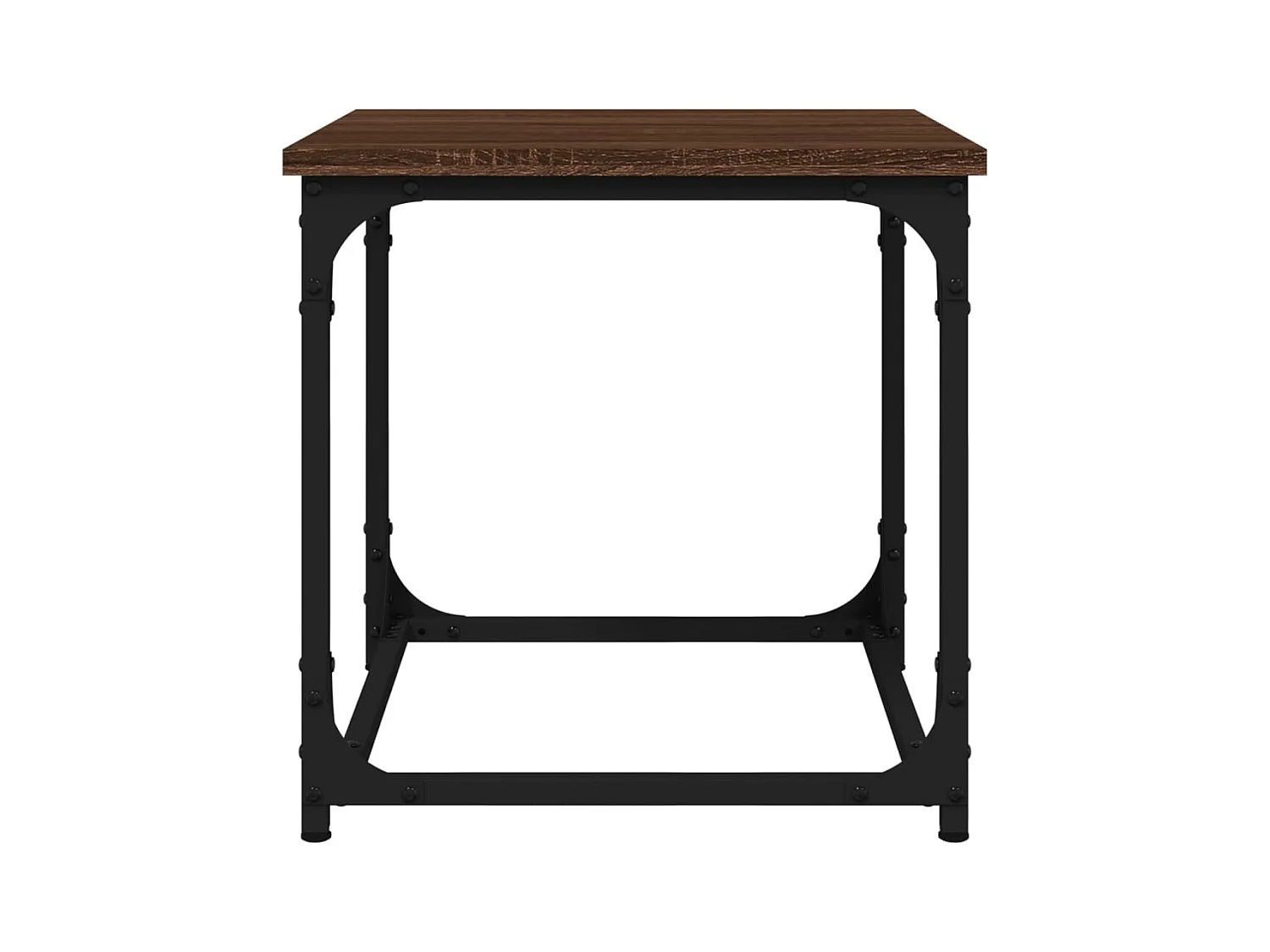 Mesa de centro | Mesa auxiliar madera de ingeniería gris hormigón 60x45x31 cm SHL368343