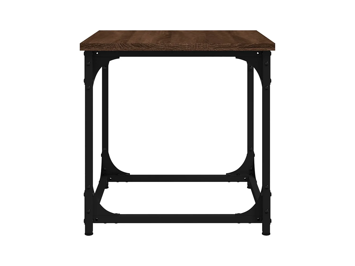 Mesa de centro | Mesa auxiliar madera de ingeniería gris hormigón 60x45x31 cm SHL368343