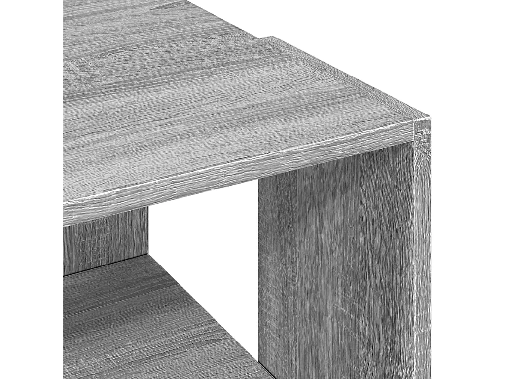 Tavolino Salotto-Tavolino Basso Grigio Sonoma 89.5x48x30 cm Legno Multistrato SHL49035