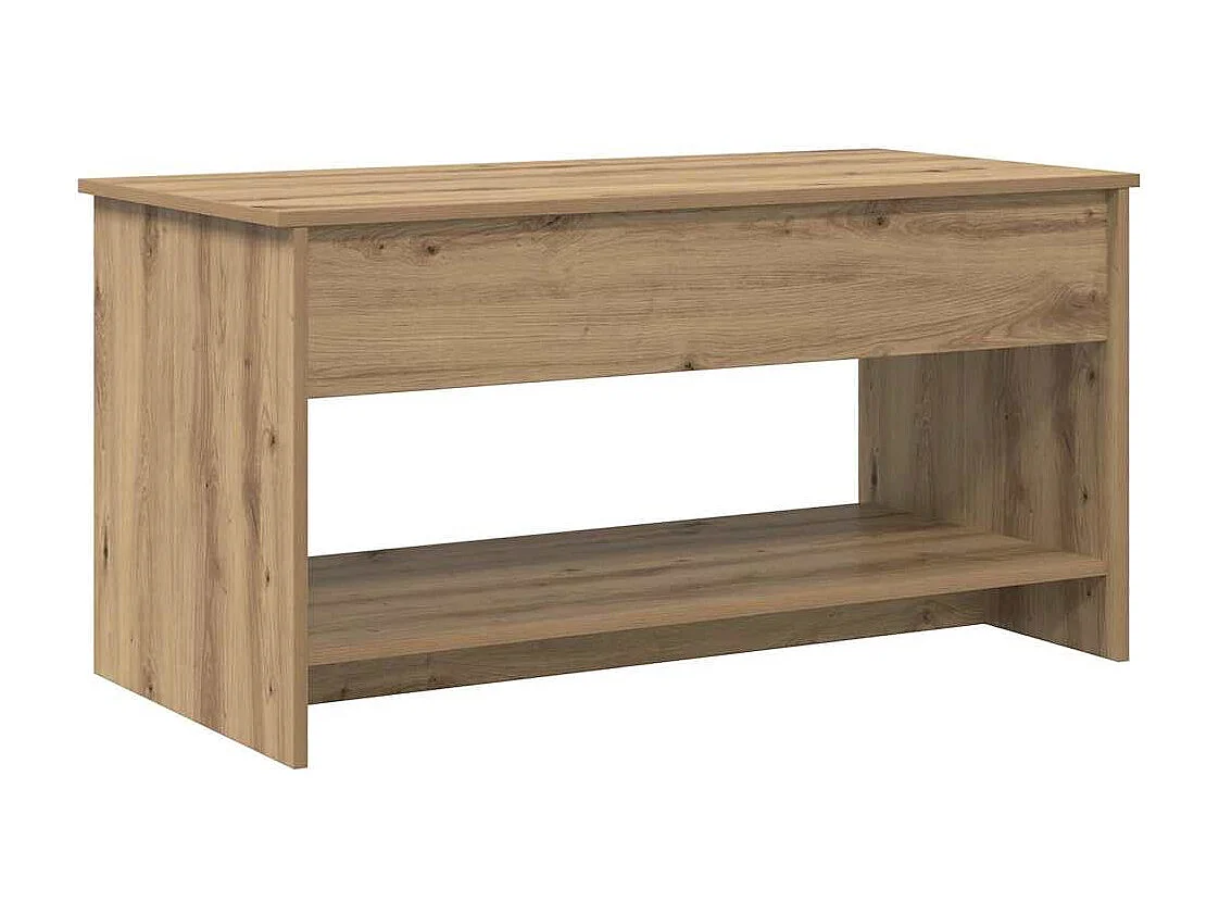 Tavolino da Salotto-Tavolino Basso Rovere artigianale 80x50.5x41.5 cm SHL90292