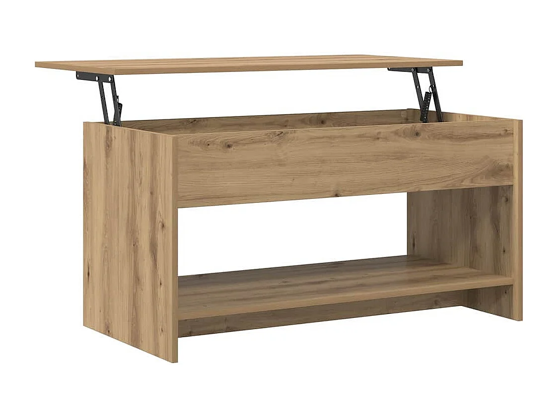 Salontafel | Bijzettafel Artisan Eiken 80x50.5x41.5cm Bewerkt hout SHL6136