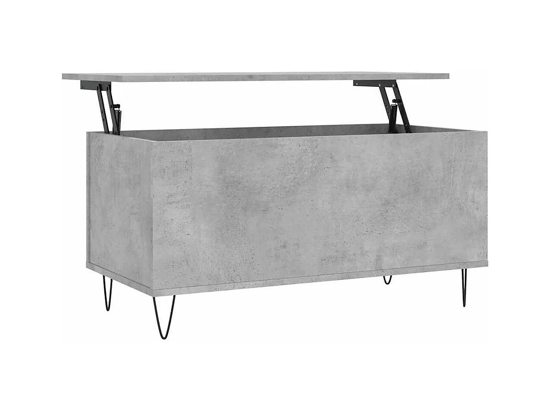 Table basse salon-Table d'appoint Gris béton 90x44,5x45 cm Bois d'ingénierie SHL28330