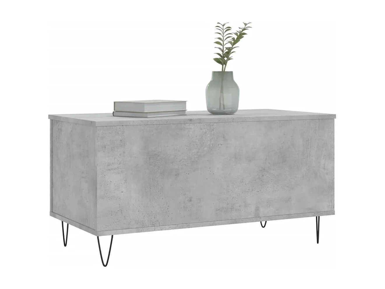 Couchtisch-Wohnzimmertisch-Beistelltische Betongrau 90x44,5x45 cm Holzwerkstoff SHL361