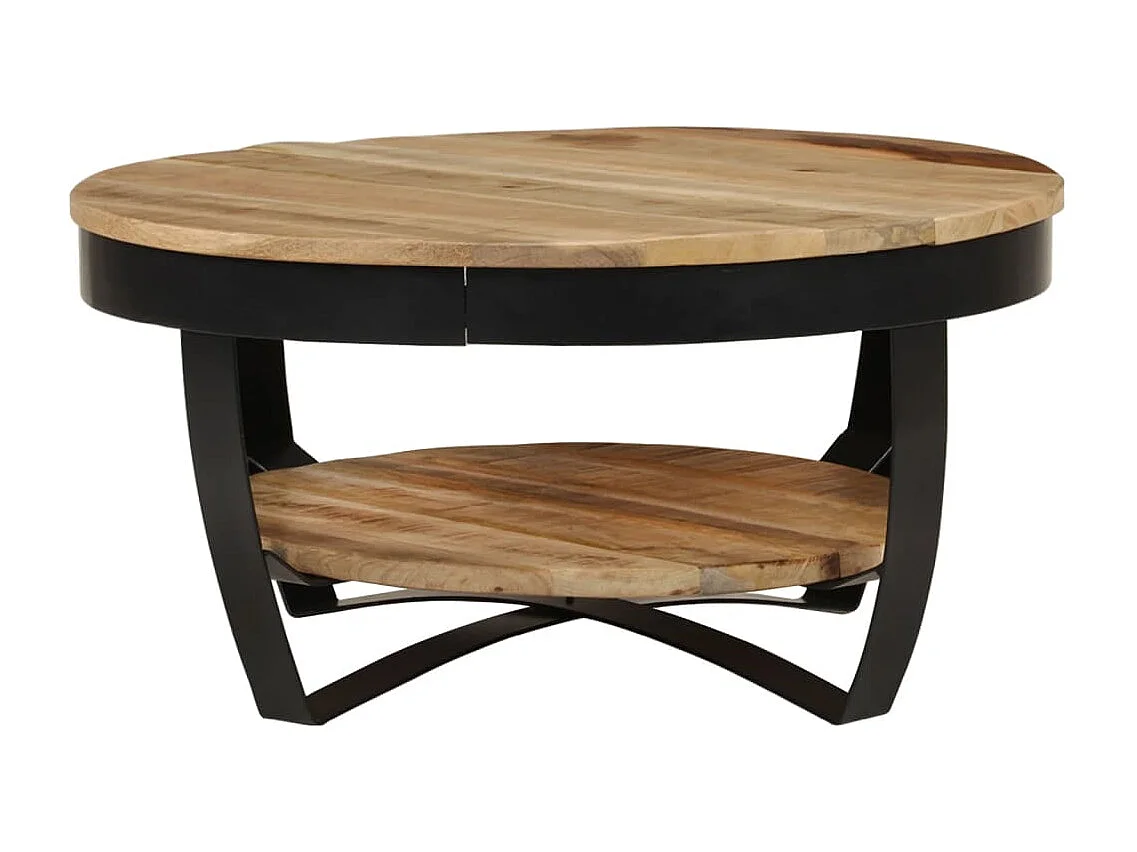 Salontafel | Woonkamertafel | Koffietafel 65x32 cm massief ruw mangohout