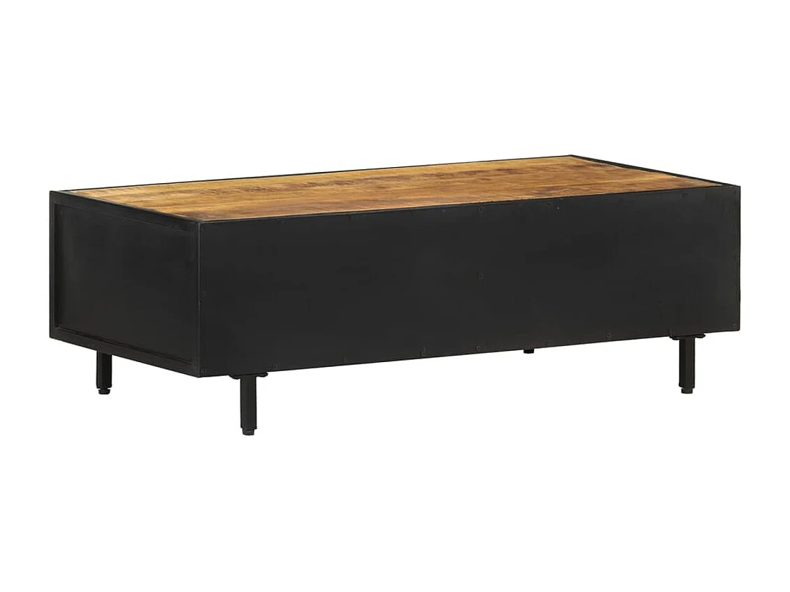 Couchtisch-Beistelltisch-Sofatisch 105x50x35 cm Raues Mangoholz SHL50231