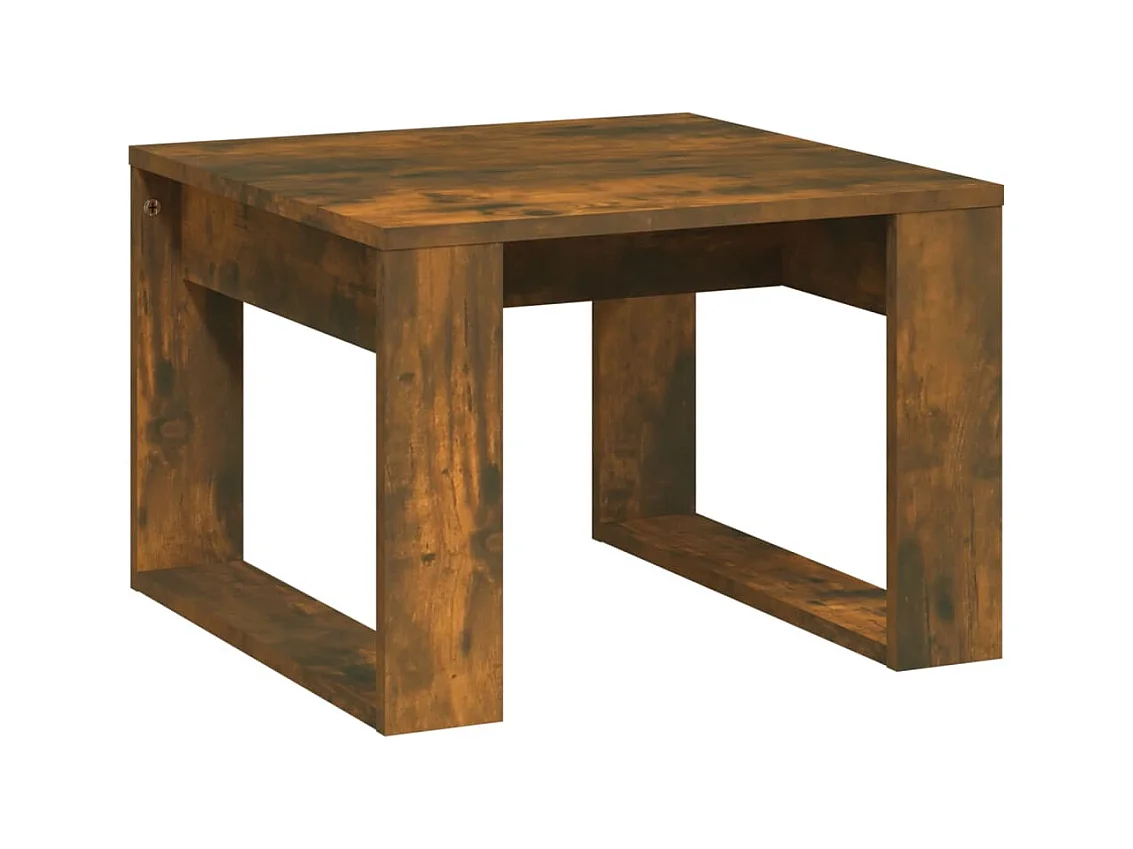 Table basse salon-Table d'appoint Chêne fumé 50x50x35 cm Bois d'ingénierie SHL41940