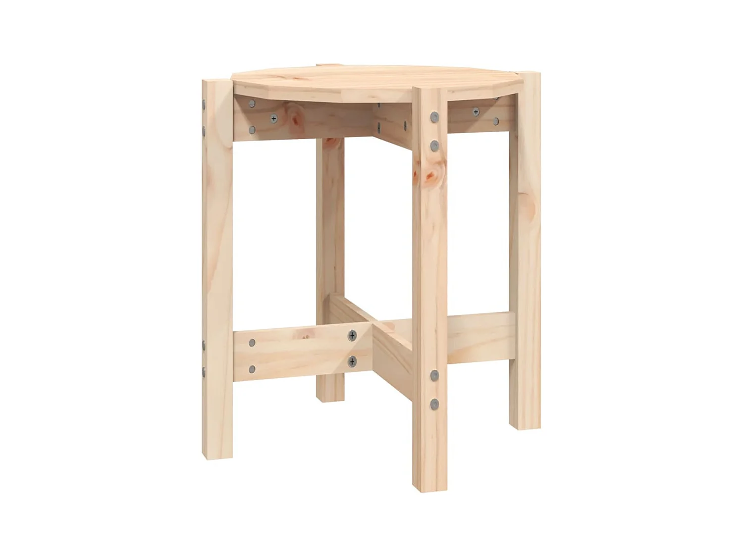 Mesa de centro | Mesa auxiliar madera de ingeniería blanco brillo 50x46x50 cm SHL3853