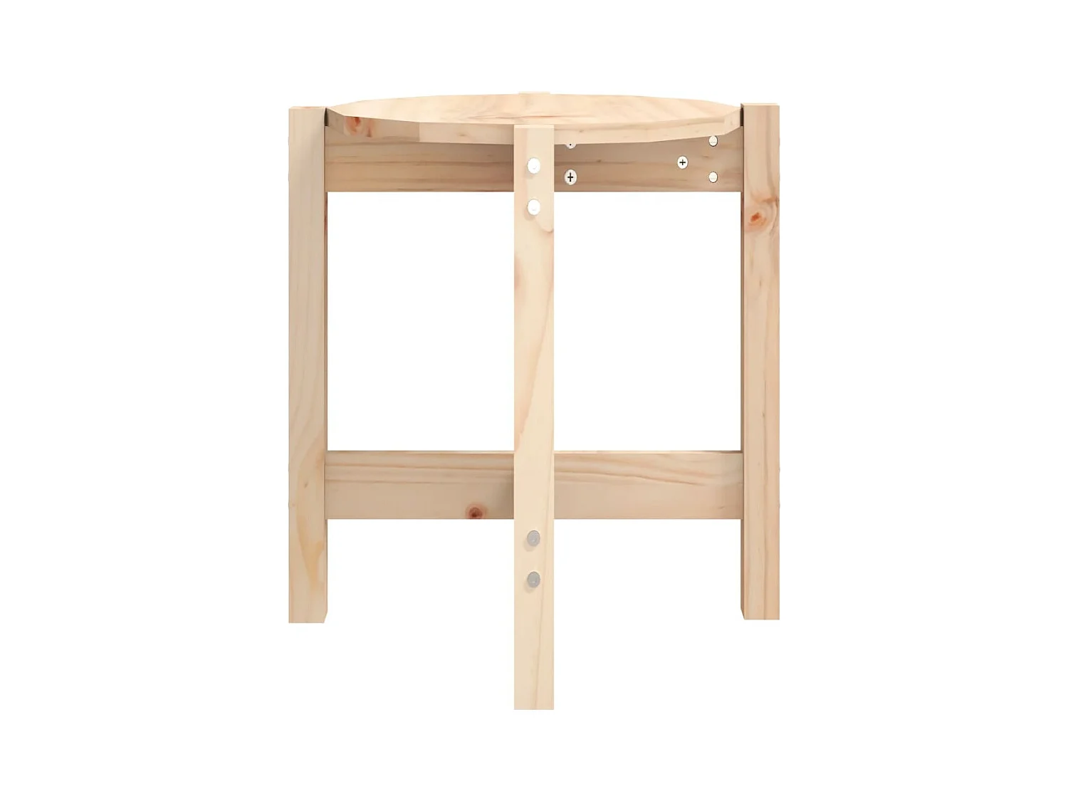 Mesa de centro | Mesa auxiliar madera de ingeniería blanco brillo 50x46x50 cm SHL3853