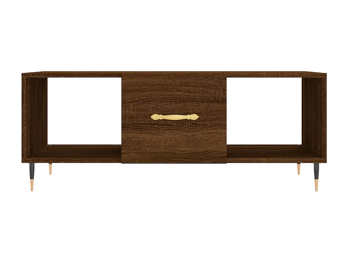 Mesa de centro | Mesa auxiliar madera de ingeniería negro 99x50x50 cm SHL3453