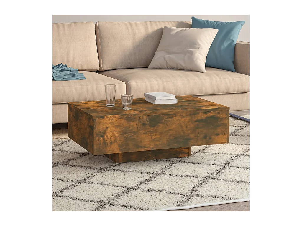 Mesa de centro | Mesa auxiliar madera contrachapada gris Sonoma 90x44,5x45 cm SHL3714