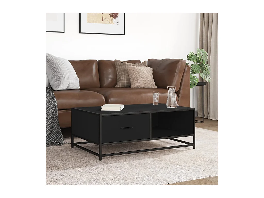 Mesa de centro-Mesa auxiliar madera maciza de pino blanco 80x50x40 cm SHL3043